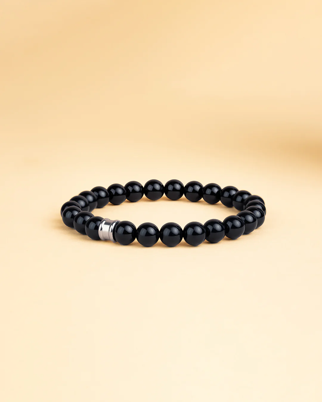 Bracelet with 8mm Onyx stone