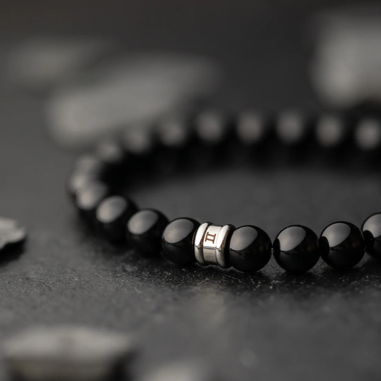 Bracelet with 8mm Onyx stone - Image 2