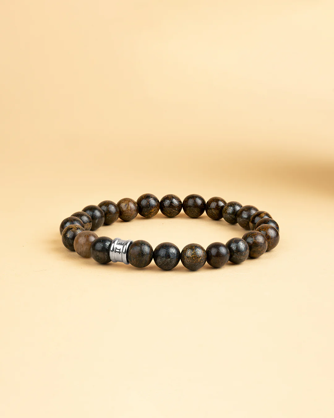 Bracelet with 8mm Bronzite stone