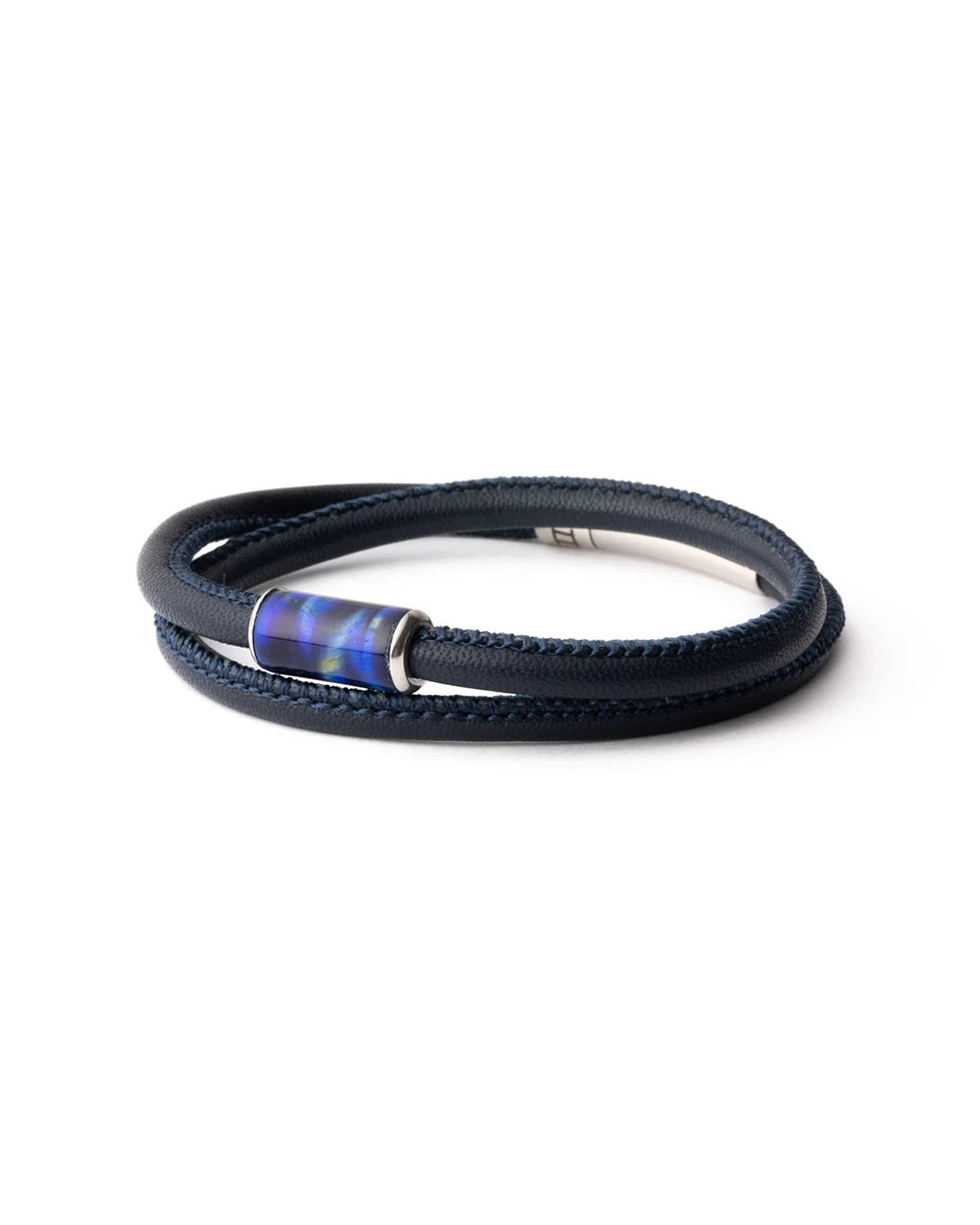 4mm Nappa leather bracelet with custom Tiger Eye stone - Image 5