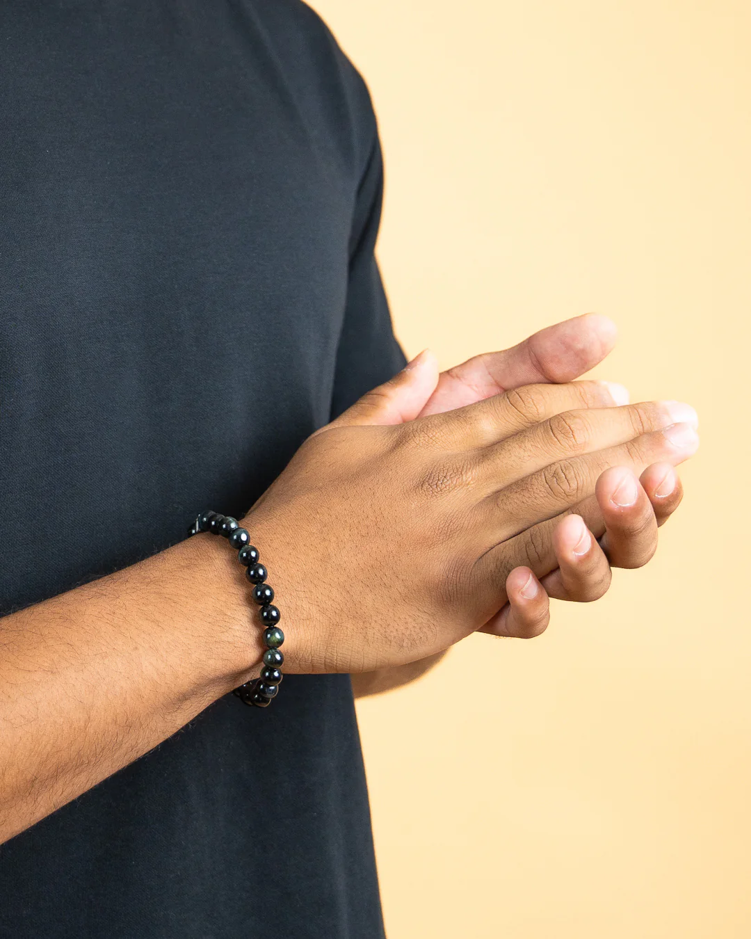 Bracelet with 8mm Tiger Eye stone - Image 3