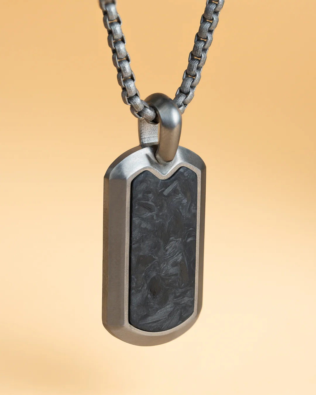 Full titanium necklace with Forged Carbon - Image 3