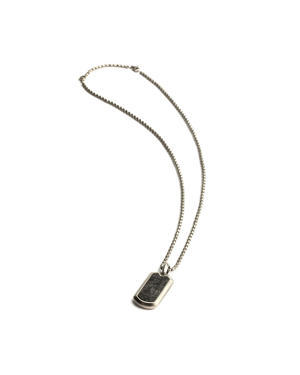 Full titanium necklace with Forged Carbon - Image 4