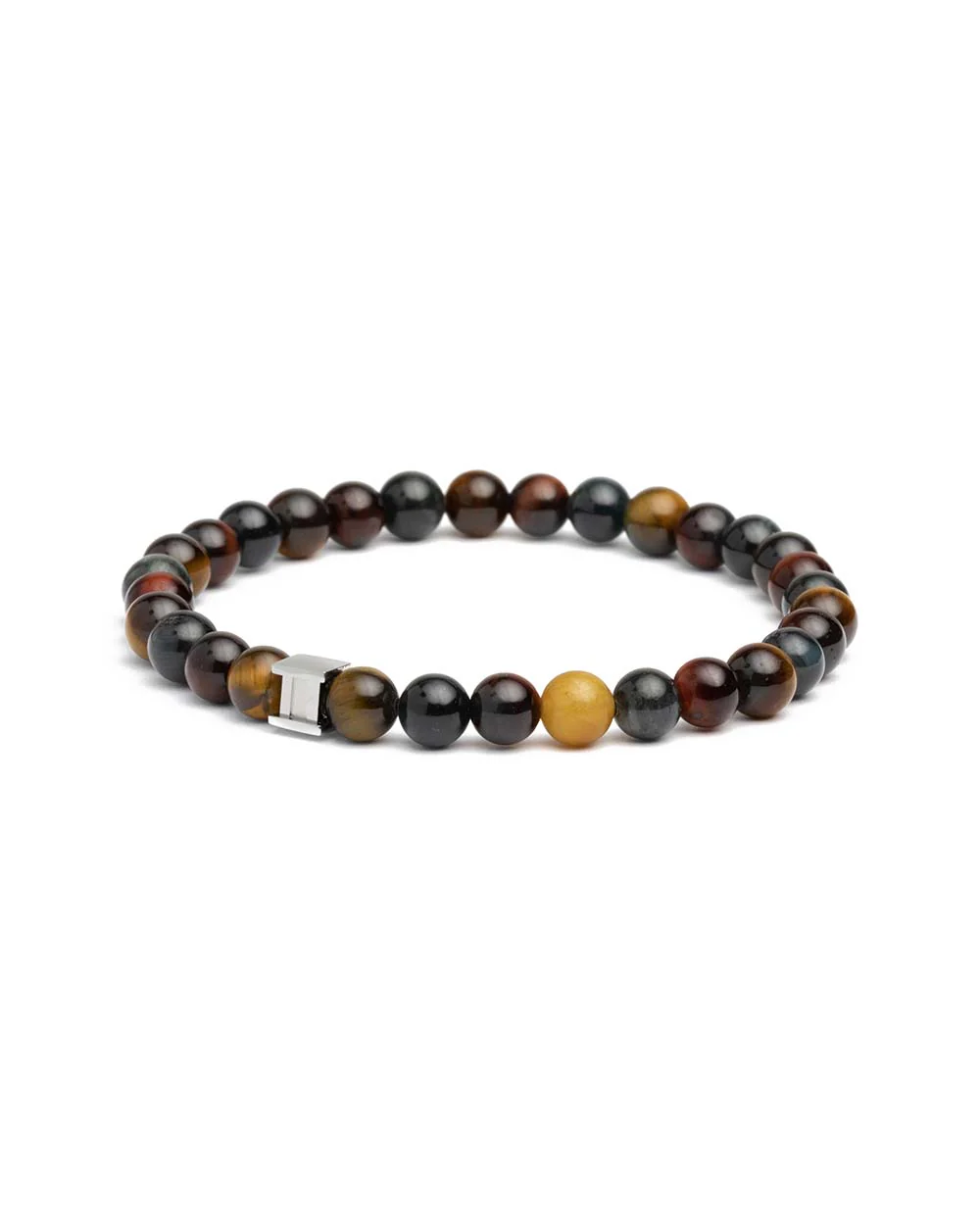 Bracelet with 6mm Tiger Eye stone in 3 Colours - Image 4