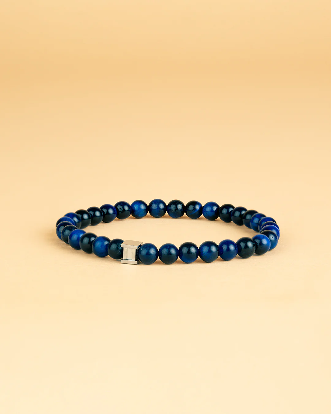 Bracelet with 6mm Blue Tiger Eye stone
