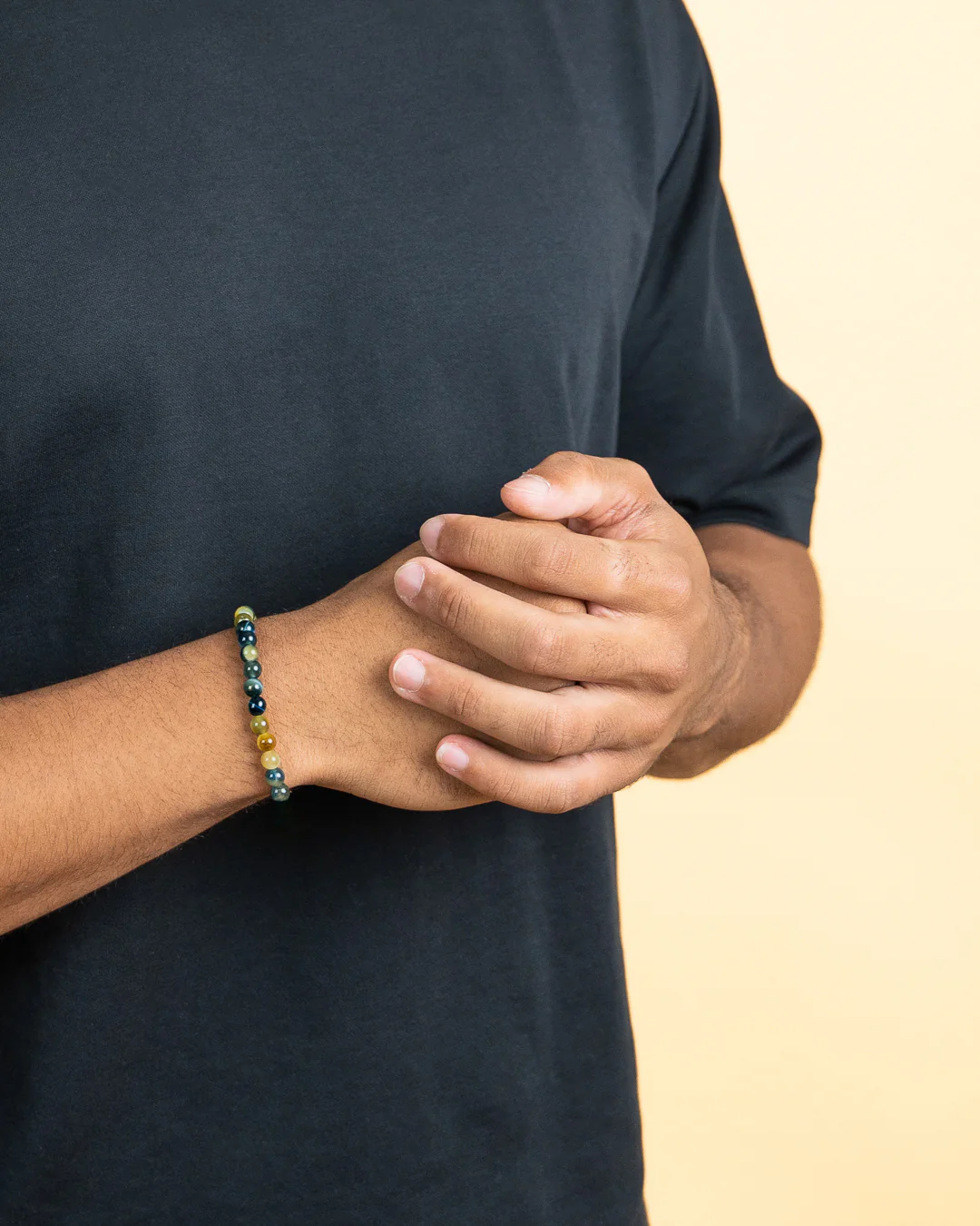 Bracelet with 6mm Tiger Eye stone - Image 3